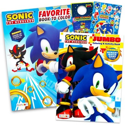 Sonic Coloring Book for Kids 4-8: Activities, Games, Stickers & More
