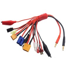 10 in 1 RC Lipo Battery Multi Charger Adapter 4.0mm Banana Plug Lead Convert ...