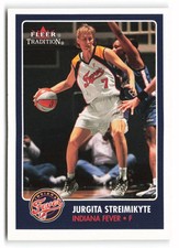 2001 Fleer Tradition WNBA #10 Jurgita Streimikyte Indiana Fever