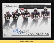 2016 Flawless Rookie Progression Signatures 3/20 Michael Thomas Auto READ p6d