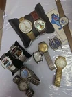 Assorted Watches Lot Of 11, Mickey Mouse, Charlie TUNA,TIMEX, VINTAGE MODERN