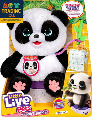 My Baby Panda Chuchu Plush - Interactive Sounds, Feeding, Potty Dance - Ages 4+