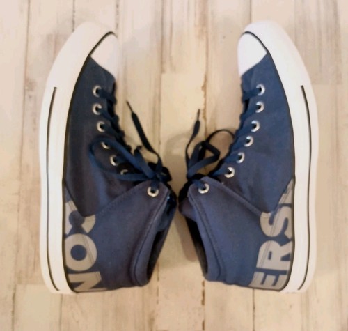 Converse Chuck Taylor All Star High Street Wordmark Mid Herren Größe 10 blau - Bild 8 von 14