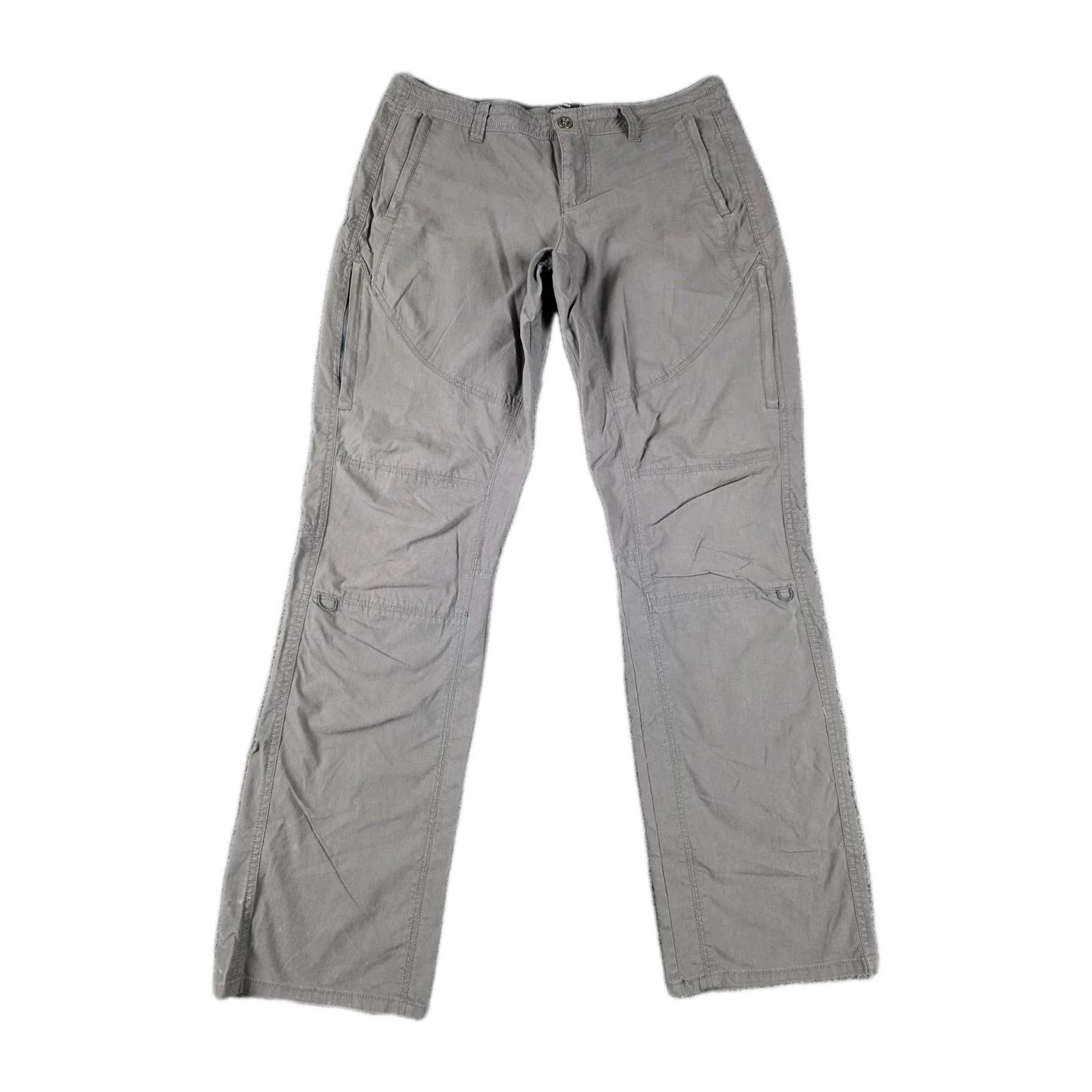 Kuhl Women’s Sz 12 Reg Legendary Outdoor Pants Gray Cotton Nylon Hiking Utility