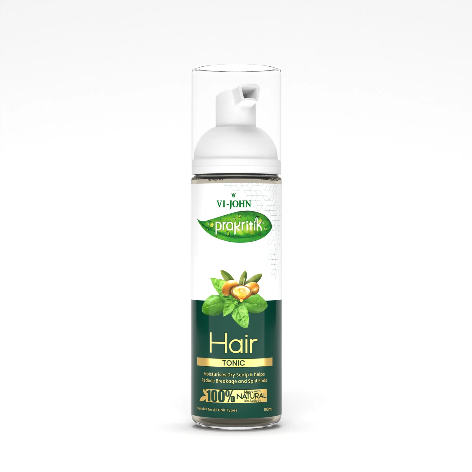 VI-JOHN Prakritik Hair Growth Tonic Prevents greying & dullness Made with 100% N