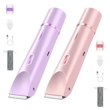 1Pc 2 In 1 Bikini Trimmer For Women Dual Head Cordless Body Shaver IPX7 Waterpro