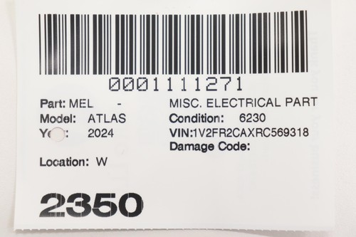2024 - 2025 VOLKSWAGEN ATLAS CENTER CONSOLE USB POWER OUTLET OEM 5NA035700 - Picture 11 of 11