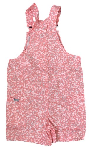 NWT Columbia Youth Girls Washed Out Floral Playsuit Pink Salmon Rose Sz M 10-12 - Picture 2 of 8