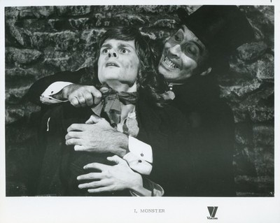 I, MONSTER 8x10 b/w Press Photo / Christopher Lee & Victim