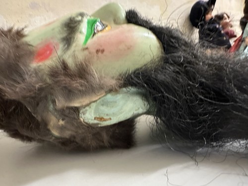 Cabeza de yeso marioneta de mano de ópera china de principios del siglo XX - Imagen 7 de 7