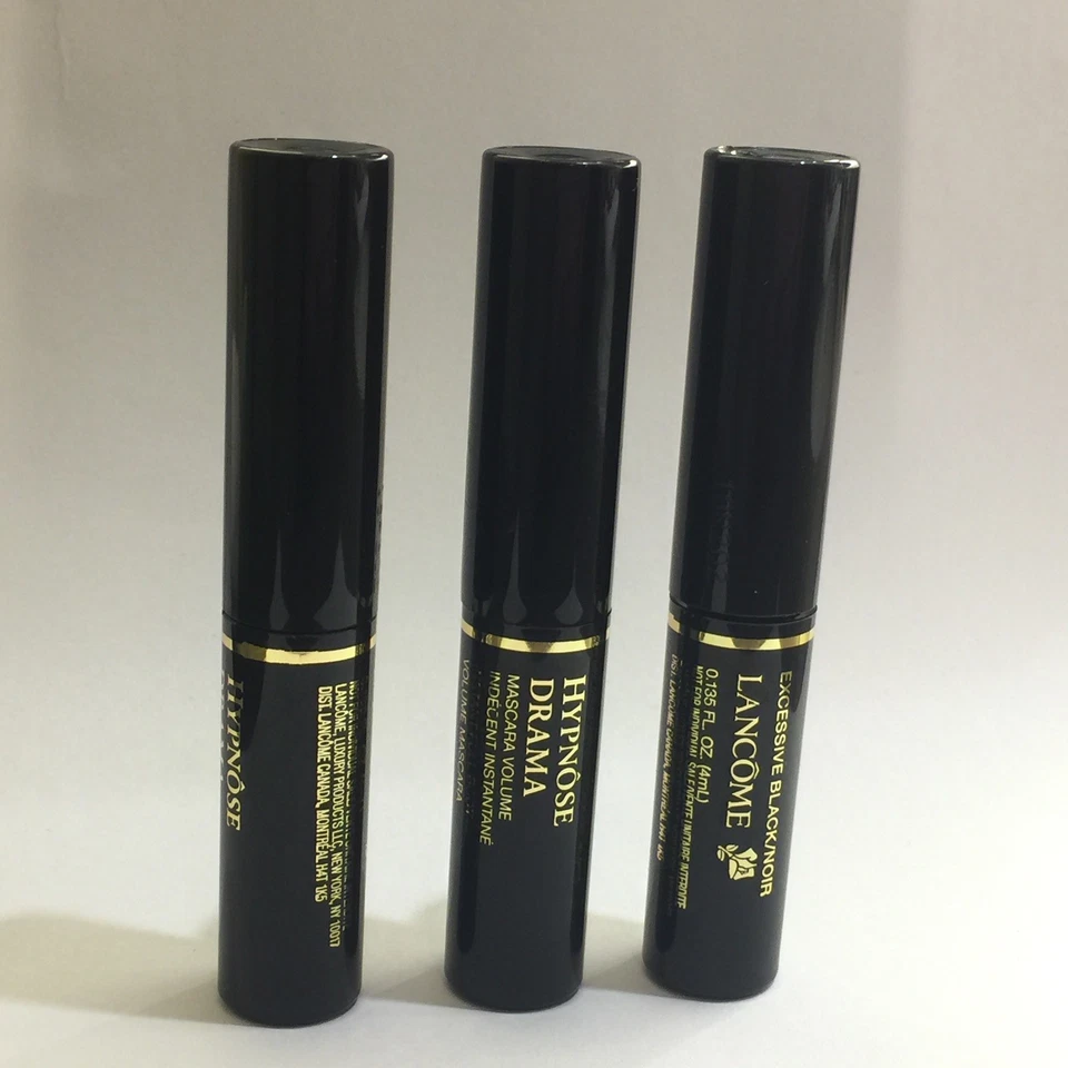 5 Máscara de pestañas Lancome Hypnose Drama negra .135 oz de viaje NUEVO lote de 5 FRESCA Foto 3 de 4