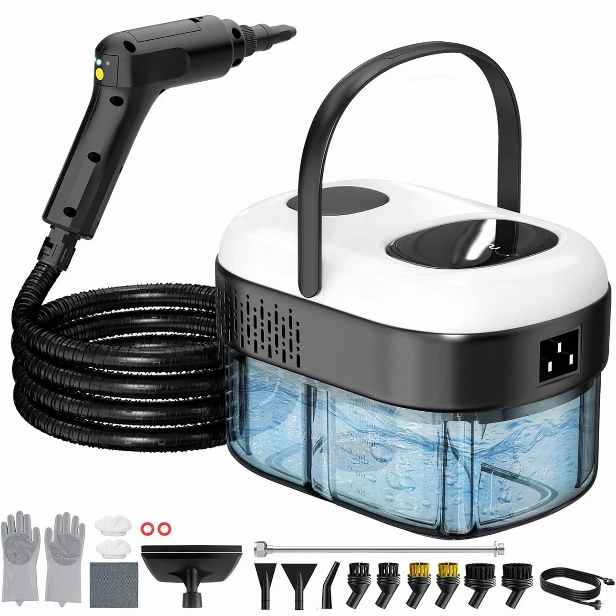 Pressurized Steam Cleaner, 3-Level Adjustable Handheld Steamer Cleaning for Home
