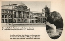 Postcard, Frankfurt Main, 1932, Festhalle, S�...