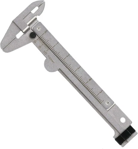 Niigata Seiki Mini Caliper 5cm Stainless Steel Depth Gauge Keychain New