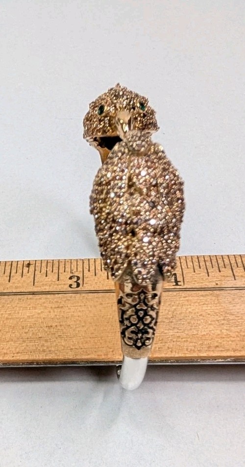 Double Eagle Head Bracelet Hawk Hinged Bangle Ste… - image 12