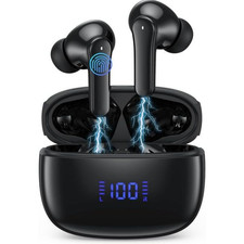 Bluetooth Headphones Wireless Earbuds 64H Playback with Charging Case IPX5 Hi-Fi