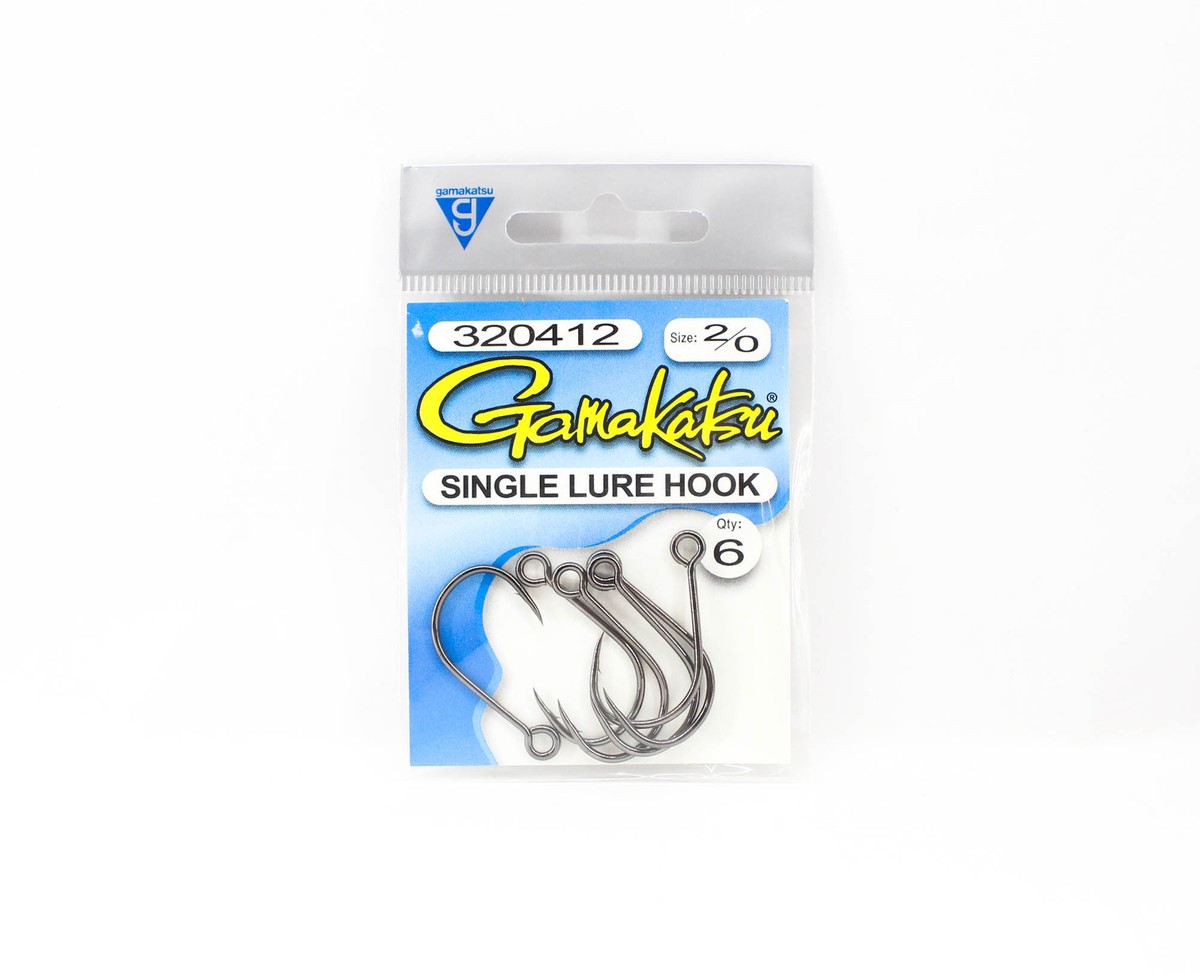 Gamakatsu Single Lure Hook Size 2/0 Per pack (4883)