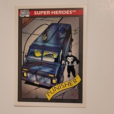 Marvel Punisher 1990 Impel Super Heroes Card #44 Punisher's Battle Van