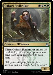 Golgari Findbroker #187 Ravnica Remastered