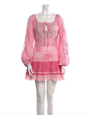 loveshackfancy gorgeous size 0 pink long sleeve dress XS