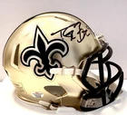 Drew Brees / Autographed New Orleans Saints Riddell Speed Mini Helmet / COA