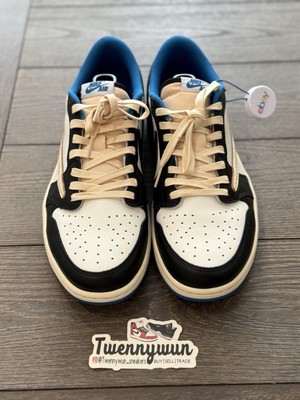 Fragment Design Travis Scott Air Jordan 1 Low worn before update: AFTER WEARING THE JORDAN 1 FRAGMENT LOW FOR 1 YEAR  main image 4
