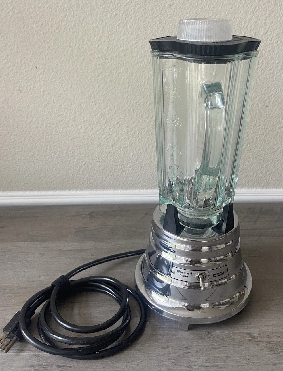 Waring Blender 34BL87 Chrome 50th Anniversary 2-Speed 40oz 5