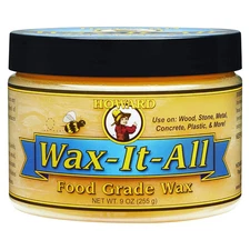 Howard Products Wax It All 9 Ounce Food Grade Surface Protection Wax