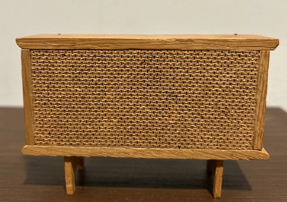 Vintage Midcentury Dollhouse Lisa Of Denmark Sideboard - Doors Open - MCM - Image 3 of 4