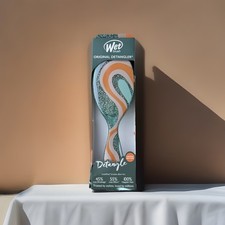 Wet Original Detangler Brush Glitter Vortex-Teal Limited Edition New