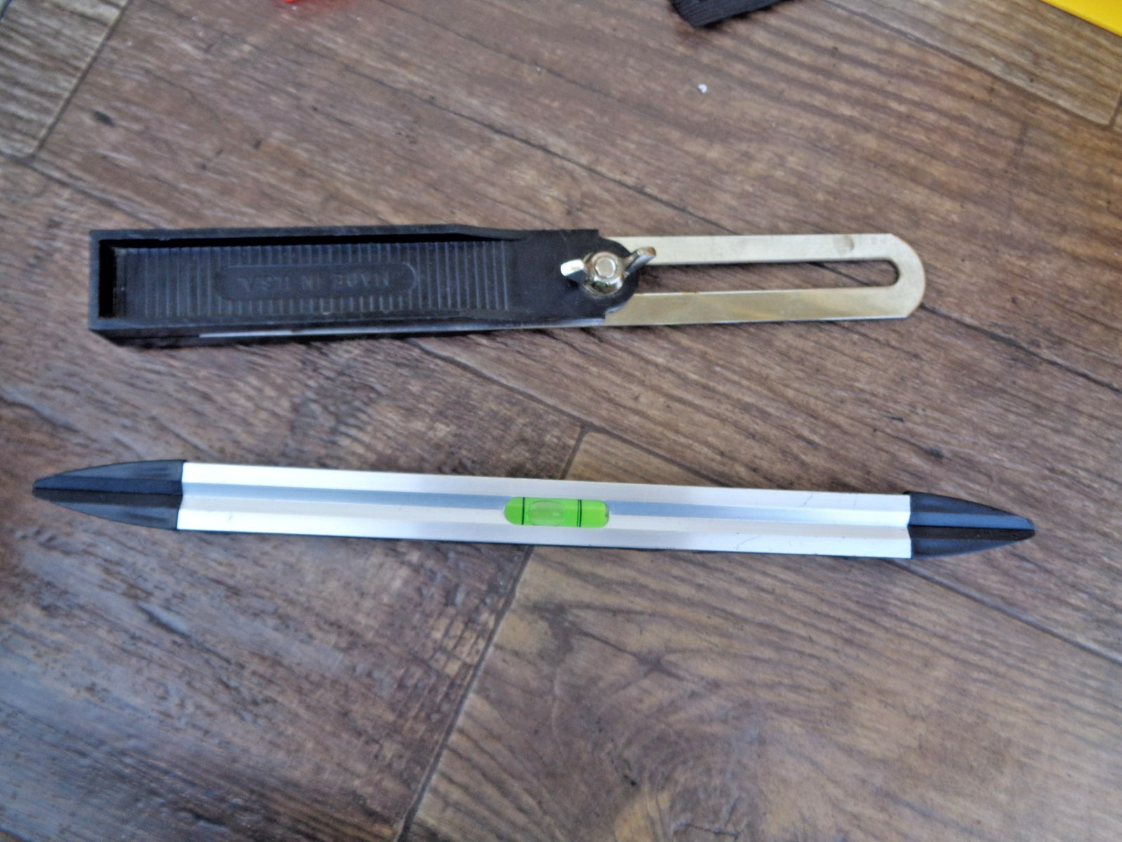 Level and Square Lot - Johnson Speed Square-T Bevel Square-Torpedo & Post Level