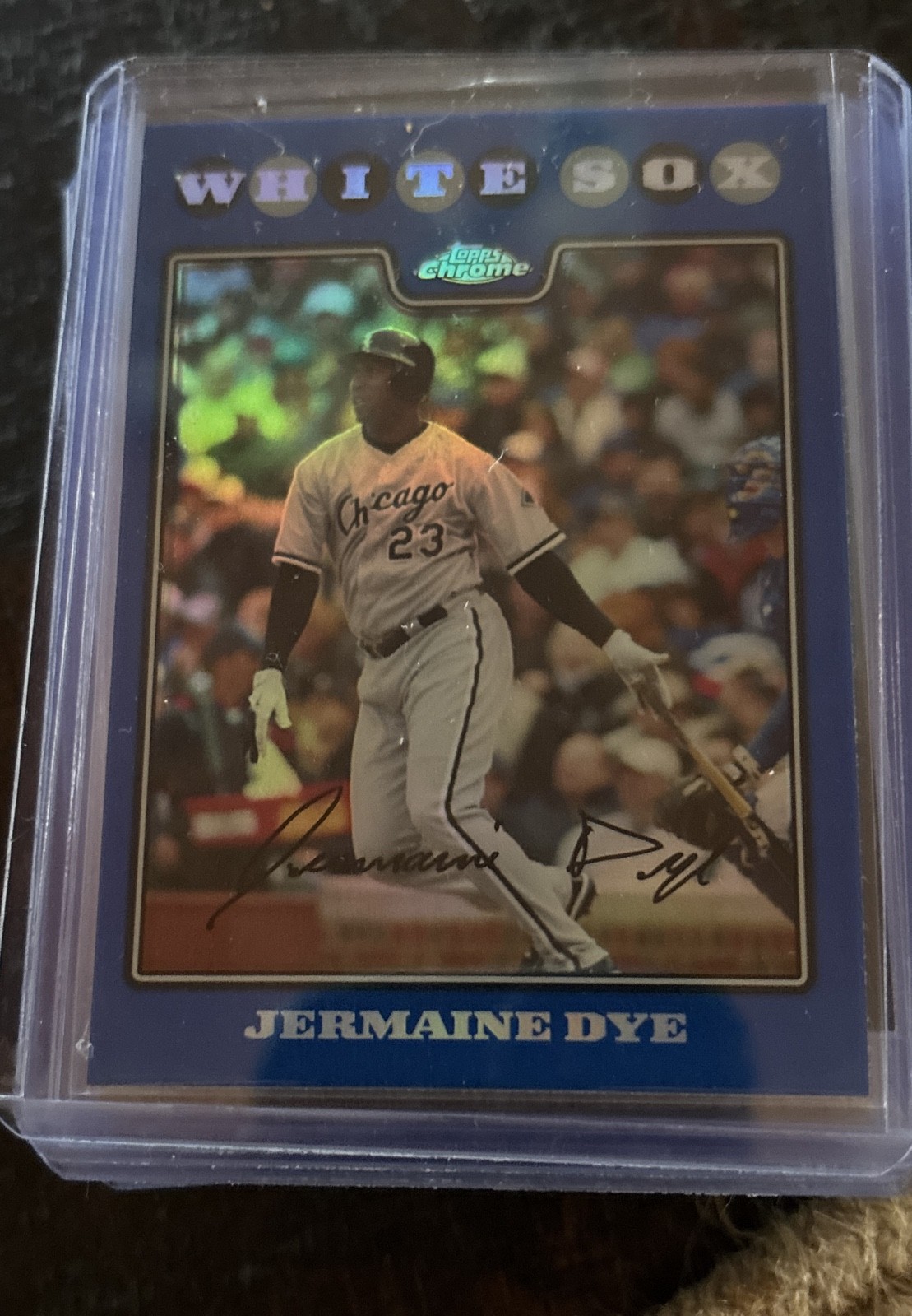 2008 Topps Chrome - Jermaine Dye #76 Blue Refractor