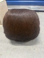 Vintage Brown Fur Women's hand warmer with Satin Lining