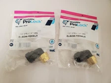 *2* SharkBite ProLock 1/2" Push-To-Connect x FIP Plastic/Brass 90° Elbow Fitting