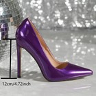 High Heel Pointed Toe 4.75in Stiletto Pumps Violet US 10.5 (315) — photo 1