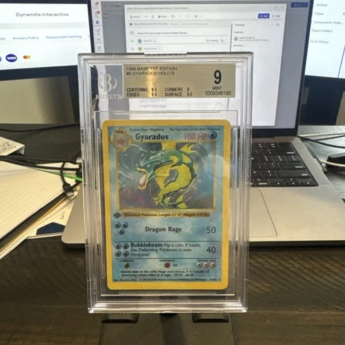 Pokemon Base Set 1st Edition 1999 Pokemon Base Set Gyarados Holo 1st Ed BGS 9
