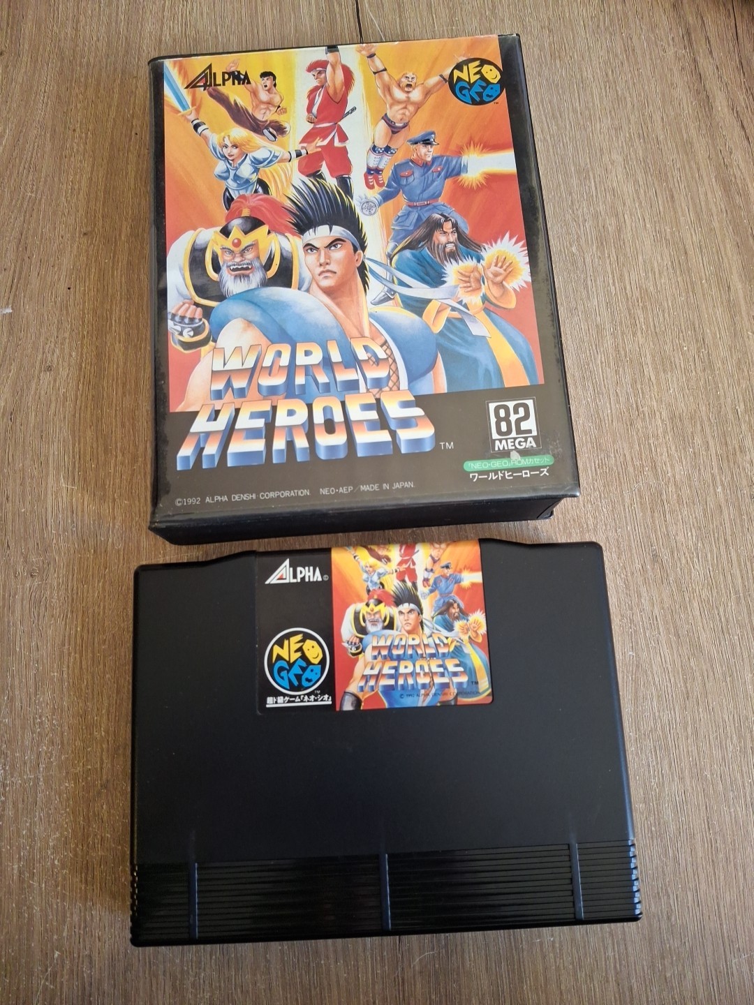 Neo Geo World Heroes Japan AES original 