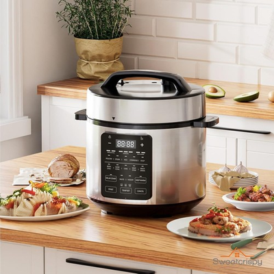 #ad 8 QT Electric Pressure 16 in 1 Multi Functional Digital Cooker Stainless Steel $64.00