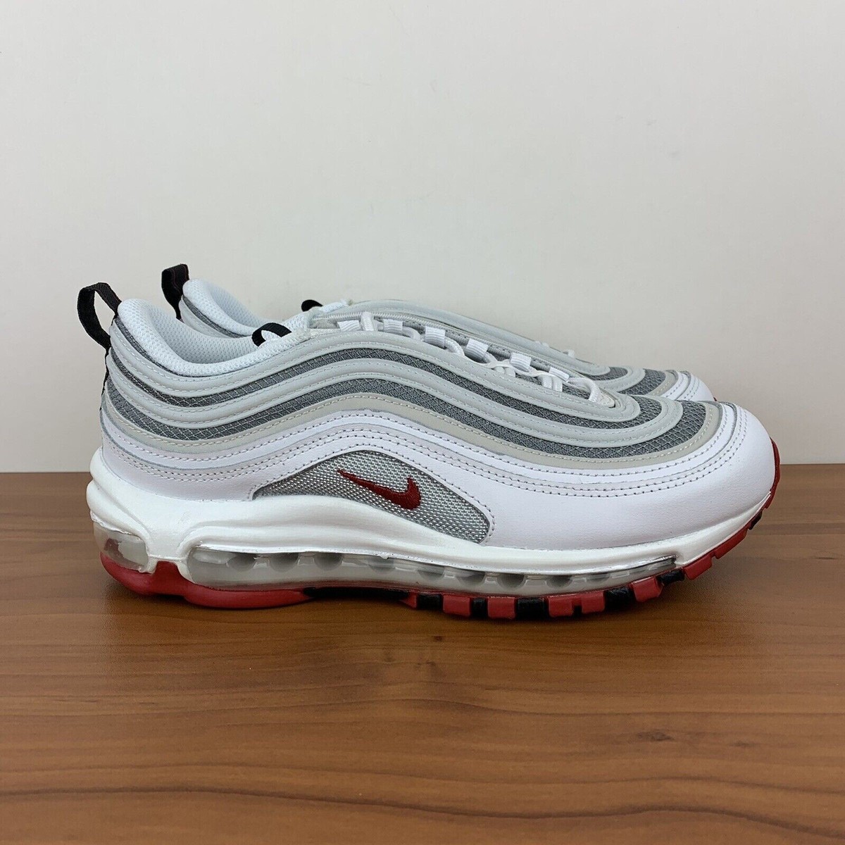 nike air max 97 qs white varsity red & silver