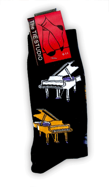 Piano Music Socks - Music Gift - Musical Socks - Piano Gift - Novelty Socks