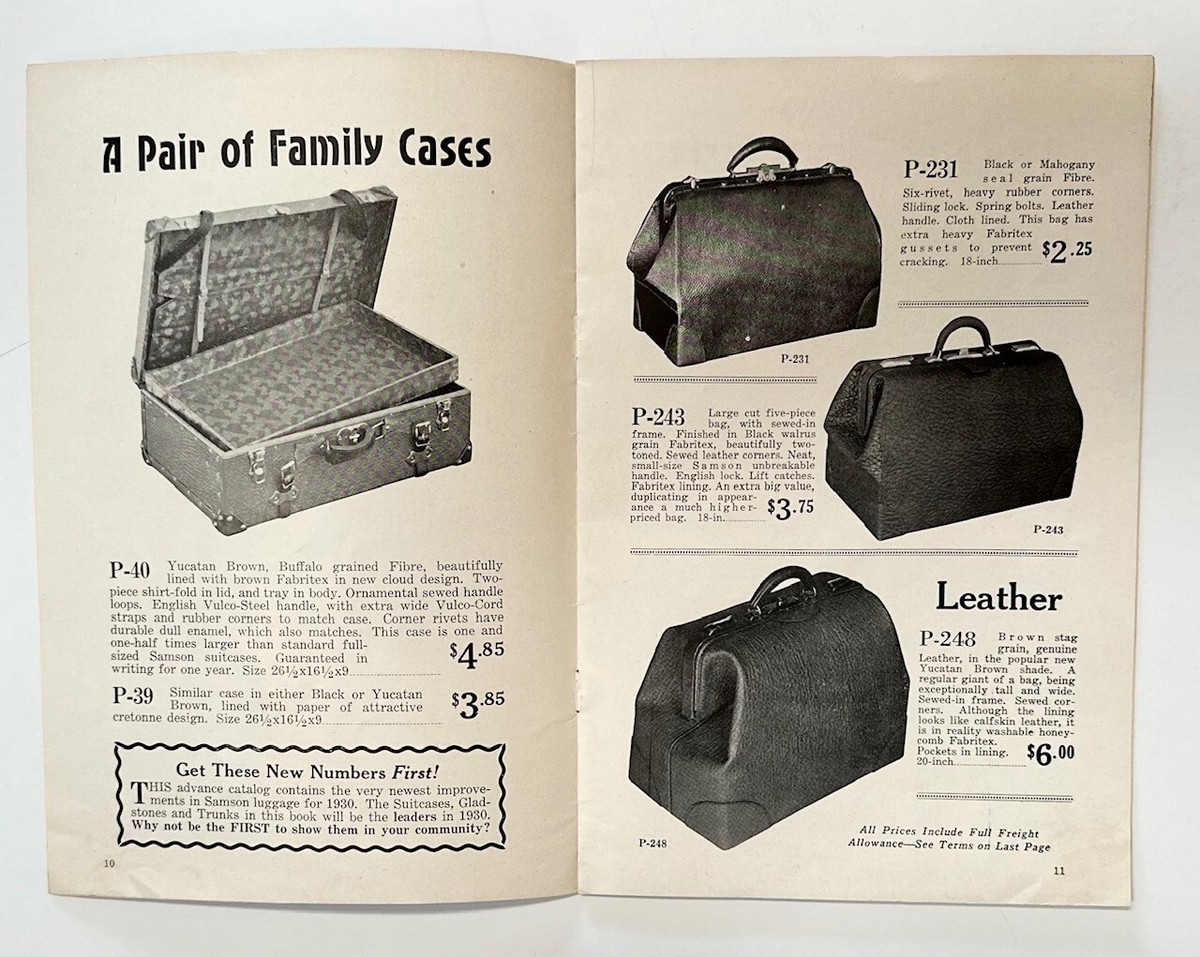 Luggage catalog: ADVANCE SAMSON Samsonite