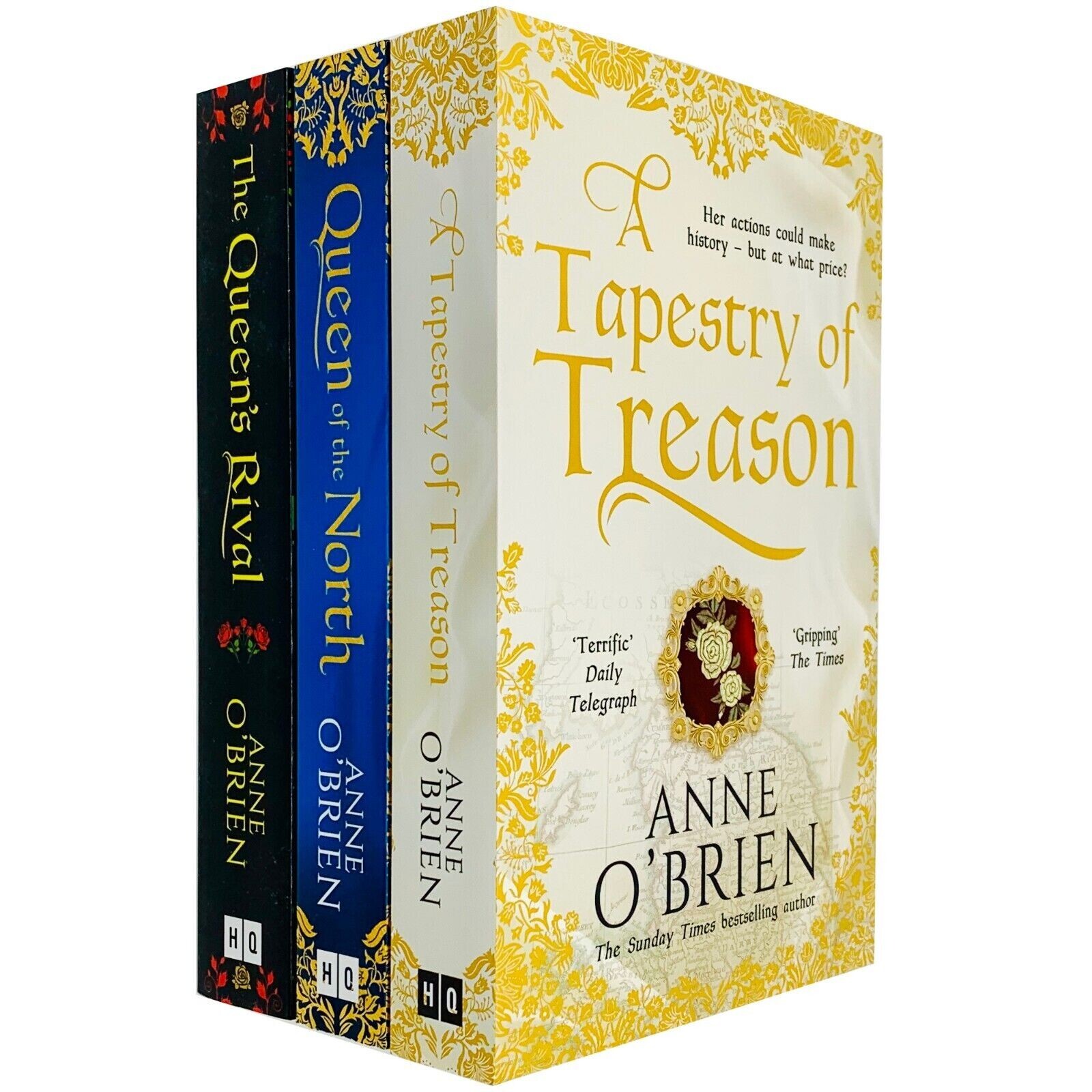 Anne O'Brien 3 Books Set Queens Rival, A Tapestry of Treason, Queen of the North