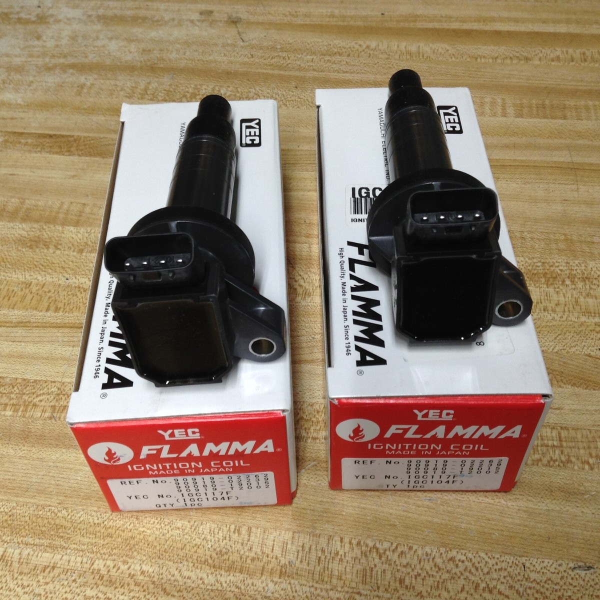 2 Ignition Coils YEC IGC117F (DENSO 673-1300) TOYOTA Corolla