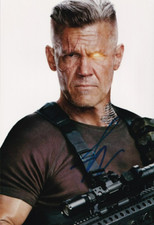 JOSH BROLIN signed Autogramm 20x30cm DEADPOOL in Person autograph COA