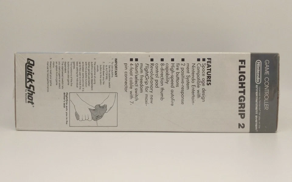 Flight Grip 2 Controller by QuickShot for Nintendo NES Brand New Factory Sealed - Image 4 of 4