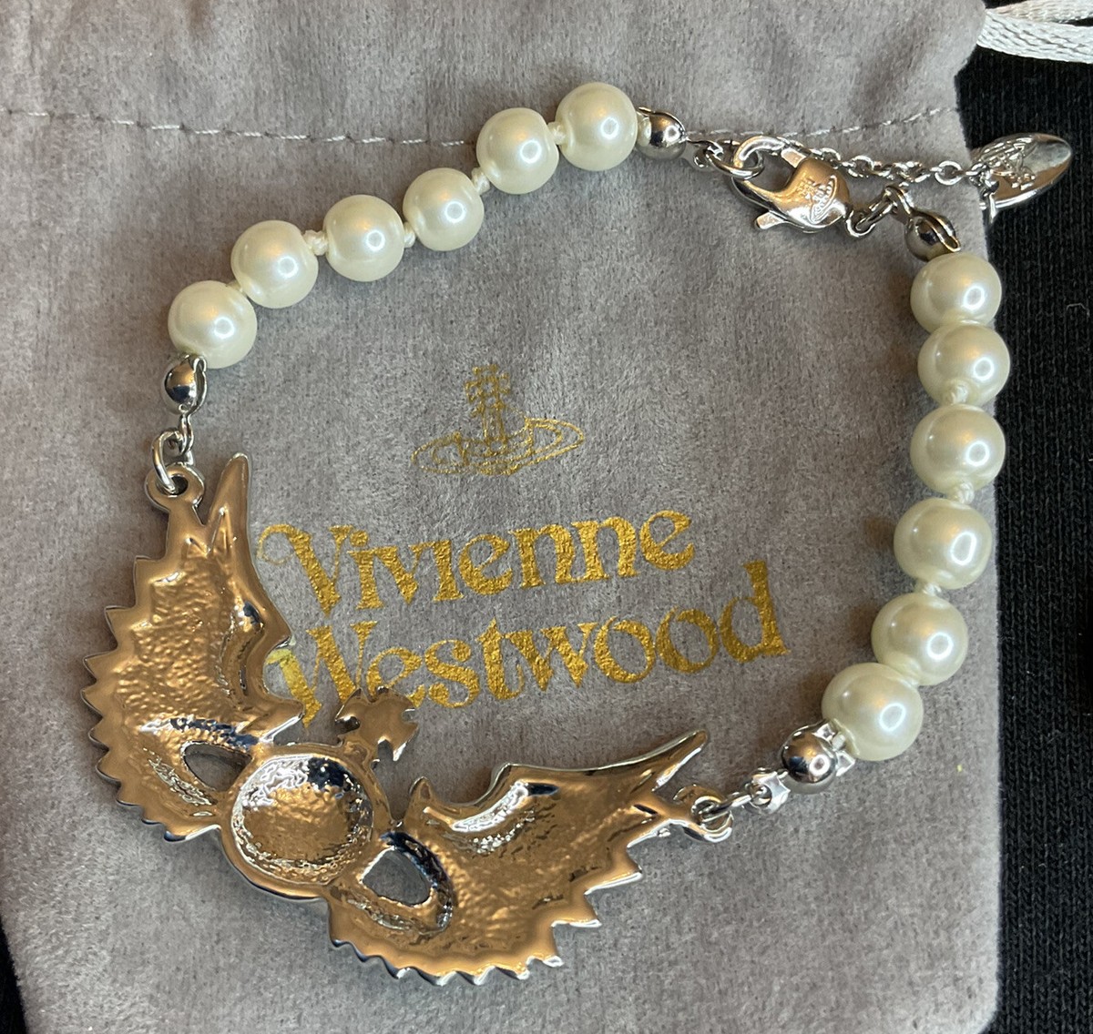 Rare～Vivienne Westwood nana Wing Saturn Pearl Orb Bracelets