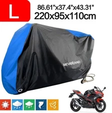 Motorcycle Bike Scooter Cover Waterproof Outdoor Sun Rain Dust UV Protector L