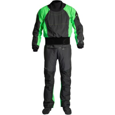 Nookie Fusion Drysuit - Full Latex Neck & Cuffs UK Made GREEN/BLACK