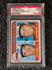 1969 Topps Baseball #646 Rookie Stars McGinn Morton PSA 9