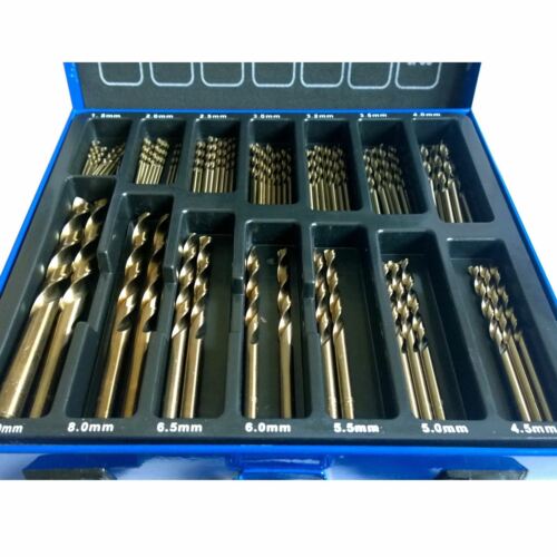 Cobalt Drill Bit Set for Stainless Steel Inox 5% M35 Metal HSS-Co 99 Cobalt Bits - Picture 2 of 3